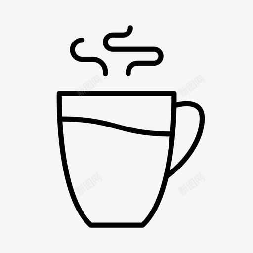 咖啡杯饮料热巧克力图标svg_新图网 https://ixintu.com 咖啡杯 巧克力 饮料