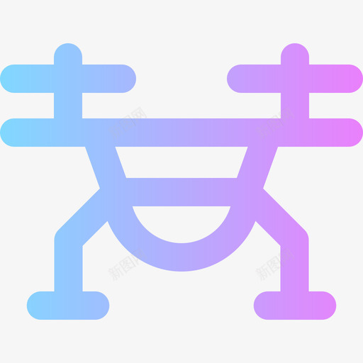 无人机新闻和杂志10梯度图标svg_新图网 https://ixintu.com 新闻和杂志10 无人机 梯度
