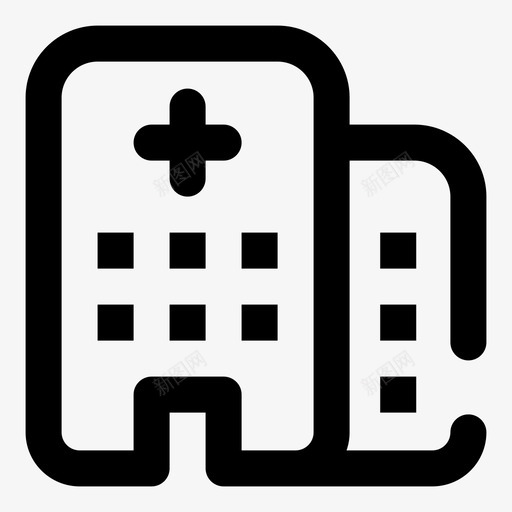 医院大楼诊所医疗保健图标svg_新图网 https://ixintu.com 医务室 医疗 医疗保健 医院 图标 大楼 诊所