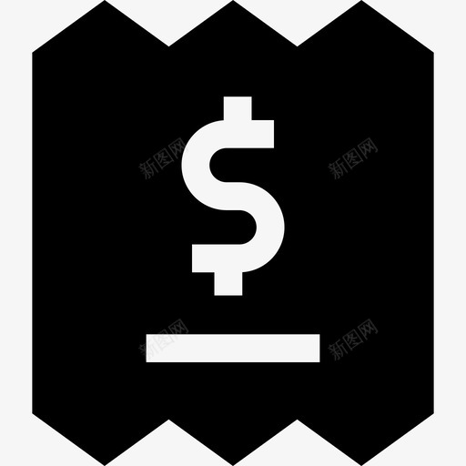 填写账单商业发票图标svg_新图网 https://ixintu.com 付款 发票 商业 填写 收据 机票 电子商务 账单 购物