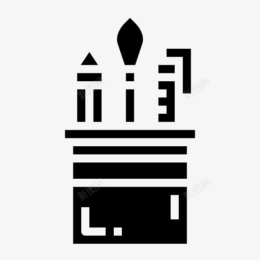 文具教育用品铅笔图标svg_新图网 https://ixintu.com 教师实心 教材 教育用品 文具 铅笔