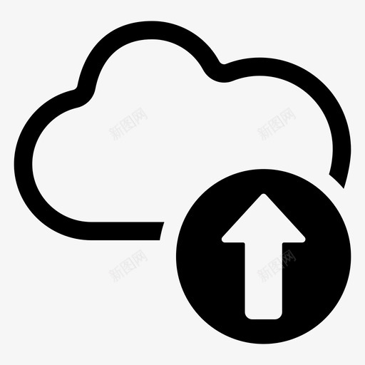 云数据上传互联网传输图标svg_新图网 https://ixintu.com 云数据上传 互联网 传输 混合图标