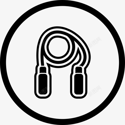 跳绳锻炼体育和游戏图标svg_新图网 https://ixintu.com 体育和游戏 跳绳 锻炼