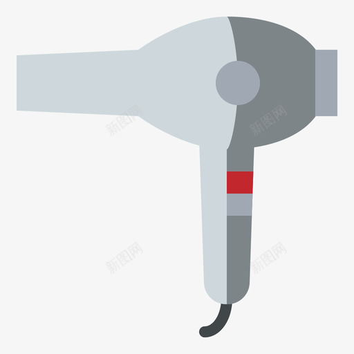 吹风机家用电器20扁平图标svg_新图网 https://ixintu.com 吹风机 家用电器20 扁平