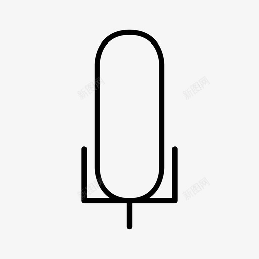 麦克风通讯信息图标svg_新图网 https://ixintu.com 信使 信息 用户界面 通讯 麦克风