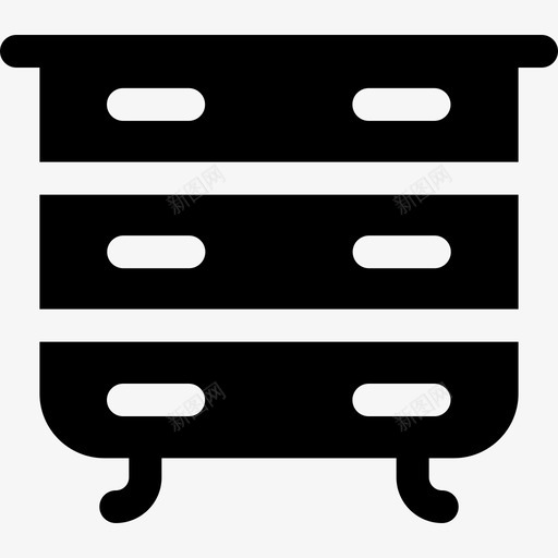 抽屉家居装饰51填充图标svg_新图网 https://ixintu.com 填充 家居装饰 抽屉