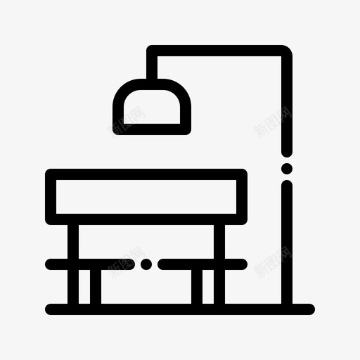 长凳城市景观10直线图标svg_新图网 https://ixintu.com 城市 景观 直线 长凳