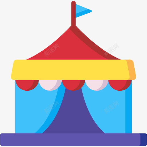 马戏团帐篷游乐园46公寓图标svg_新图网 https://ixintu.com 公寓 帐篷 游乐园 马戏团