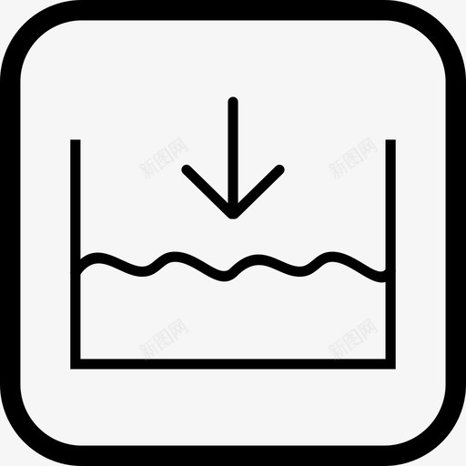 低于海平面海洋天气图标svg_新图网 https://ixintu.com 低于 天气 海平面 海洋