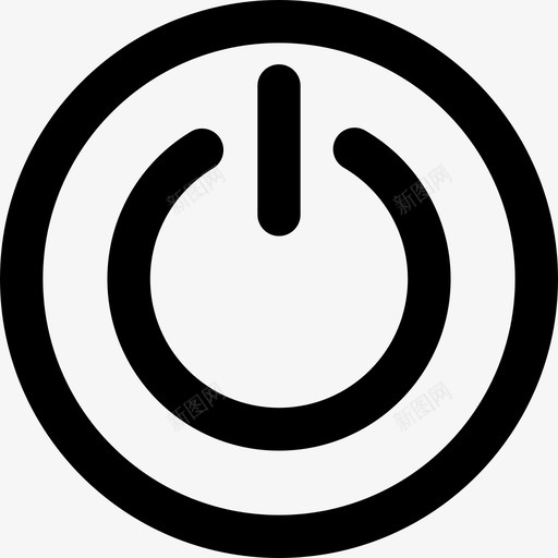 电源能量光图标svg_新图网 https://ixintu.com 媒体 概述 电源 能量