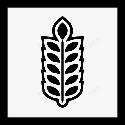 谷物玉米食物图标svg_新图网 https://ixintu.com 小麦 玉米 谷物 食物