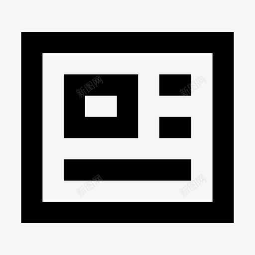 商务和办公报纸文件图标svg_新图网 https://ixintu.com 24像素 办公 商务 大纲 报纸 文件 文章 模板 版面