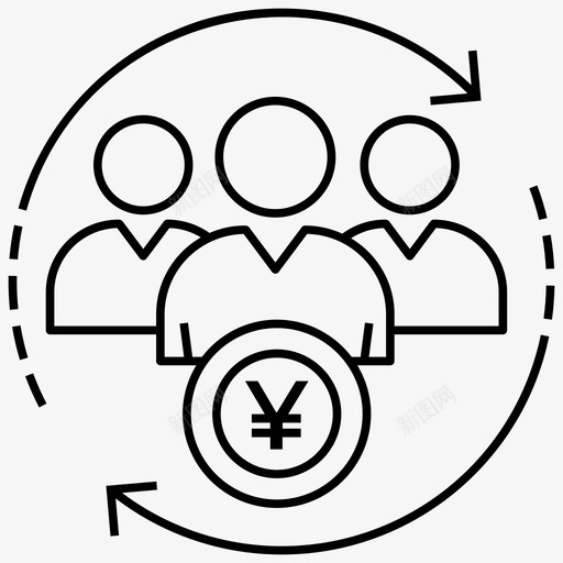 业务团队协调员工图标svg_新图网 https://ixintu.com espritthecorps 业务团队 分析和投资线向量图标集 协调 员工 团队合作