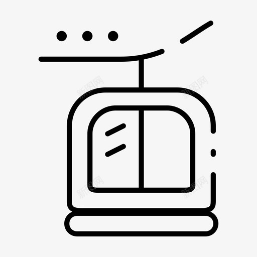 电梯缆车敞车图标svg_新图网 https://ixintu.com 上升 冒险假期间隙薄 升降机 敞车 水平 电梯 缆车
