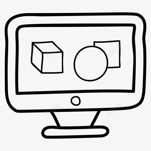 三维模型建筑模型计算机图标svg_新图网 https://ixintu.com 三维 向量 图标 布局 建筑模型 模型 网页 网页设计 计算机