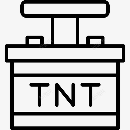 Tnt金矿4线性图标svg_新图网 https://ixintu.com Tnt 线性 金矿4