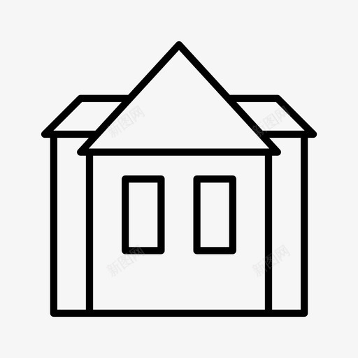 豪宅城市房产图标svg_新图网 https://ixintu.com 城市 房产 房地产 房子 豪宅