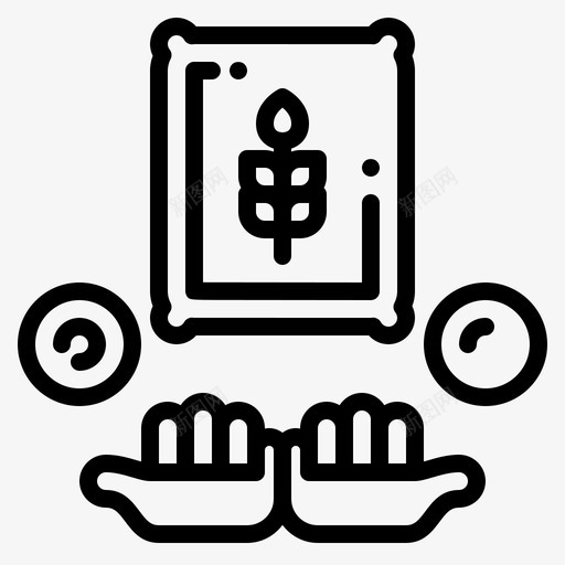 施舍慈善伊斯兰教图标svg_新图网 https://ixintu.com 伊斯兰 伊斯兰教 慈善 施舍 路线 金钱
