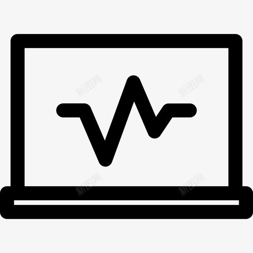 监测脉搏检查健康图标svg_新图网 https://ixintu.com 健康 图标 心跳 检查 用户界面 监测 粗体 脉搏