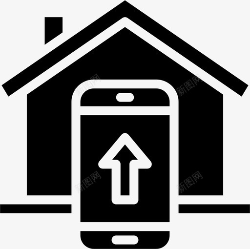 智能家居智能家居58填充图标svg_新图网 https://ixintu.com 填充 智能家居