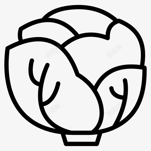 西兰花花椰菜吃图标svg_新图网 https://ixintu.com 兰花 字形 美食 花椰菜 蔬菜 西兰 设置 食物