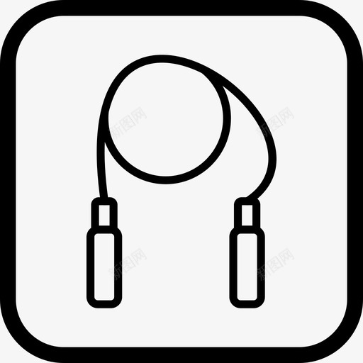 跳绳锻炼体育和游戏图标svg_新图网 https://ixintu.com 体育和游戏 跳绳 锻炼