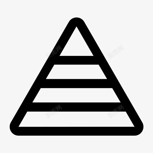 金字塔商业图表图标svg_新图网 https://ixintu.com 商业 图表 统计 金字塔