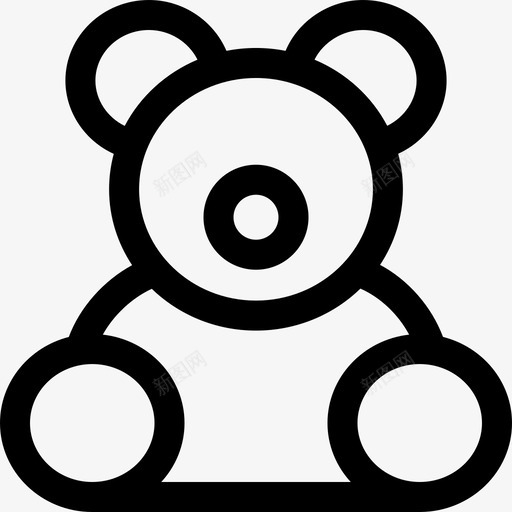 泰迪熊生日110直系图标svg_新图网 https://ixintu.com 泰迪 生日 直系