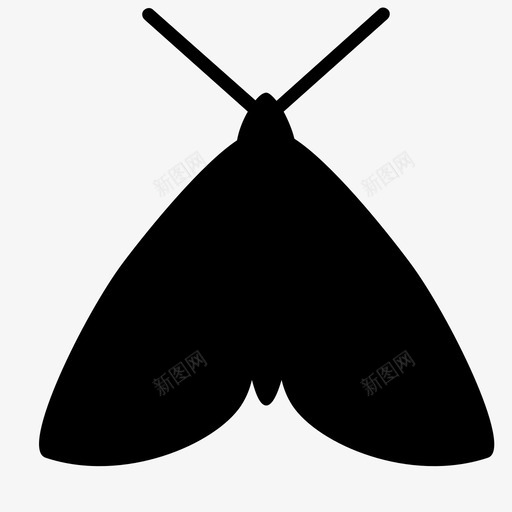 蛾子动物蝴蝶图标svg_新图网 https://ixintu.com 动物 大自然 昆虫 蛾子 蝴蝶