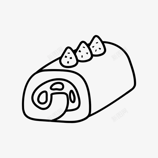 月饼沙漠食物图标svg_新图网 https://ixintu.com 日式 月饼 沙漠 食物
