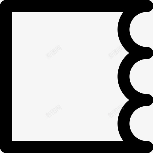 扇贝工具扇形工具边缘图标svg_新图网 https://ixintu.com adobeillustrator工具 压痕 形状 扇形工具 扇贝工具 波浪 边缘