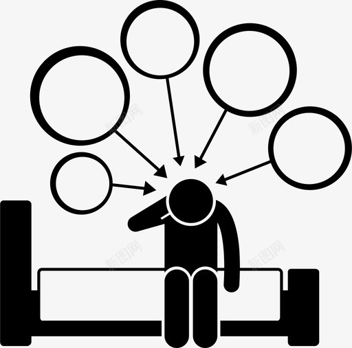 进退两难绝望精神图标svg_新图网 https://ixintu.com 决策和生活的交汇点 压力 精神 绝望 走投无路 过度思考 进退两难