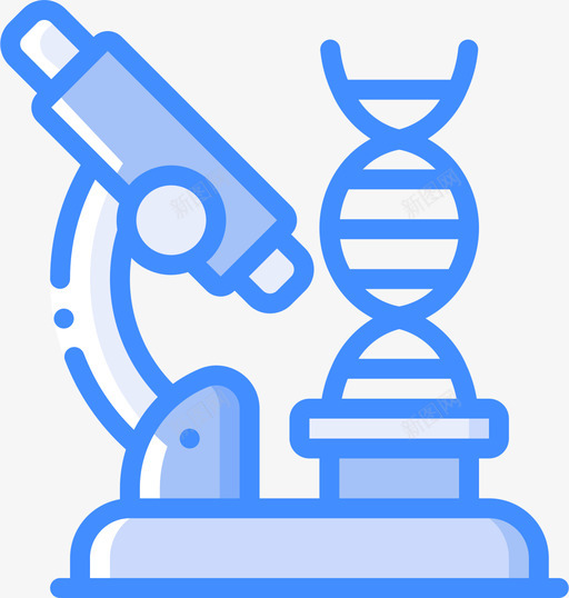 显微镜遗传学和生物工程4蓝色图标svg_新图网 https://ixintu.com 显微镜 生物工程 蓝色 遗传学