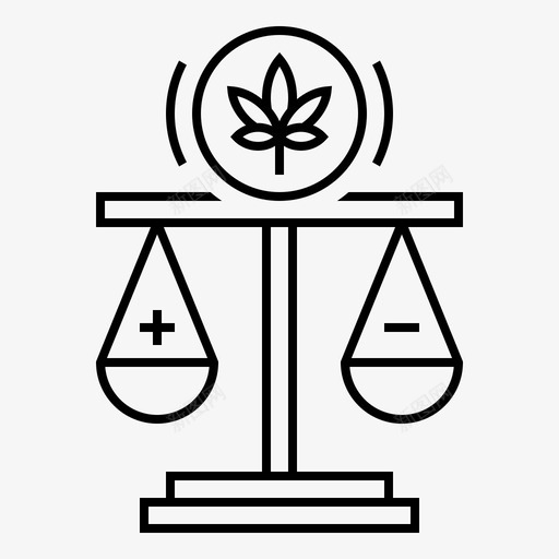 法庭大麻争议图标svg_新图网 https://ixintu.com 争议 大麻 法庭 法律