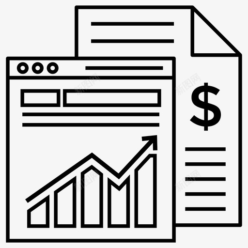 财务增长分析业务利润经济图表图标svg_新图网 https://ixintu.com 一套 分析 向量 商业 增长 报告 案例 白皮书 研究 财务 销售