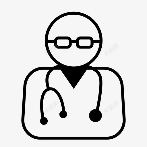 医生医疗保健医院图标svg_新图网 https://ixintu.com 供应商 医生 医疗保健 医疗利益相关者 医院