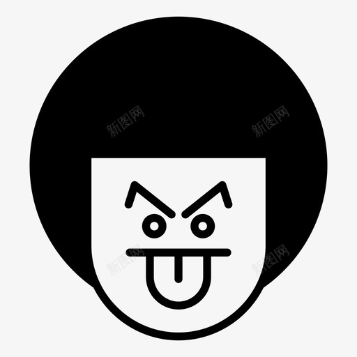 男孩表情孩子图标svg_新图网 https://ixintu.com 孩子 男孩 穆迪 舌头 表情