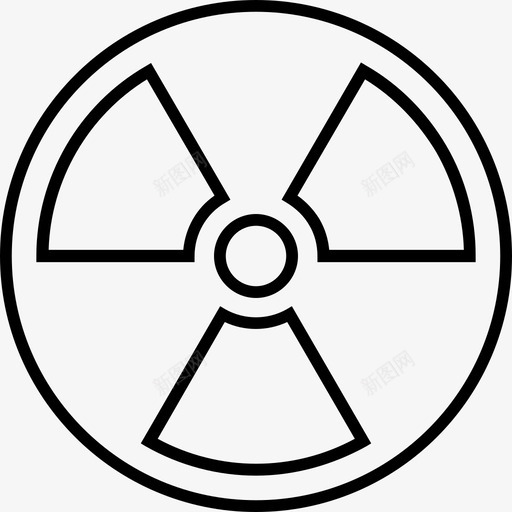 辐射化学突变图标svg_新图网 https://ixintu.com 化学 科学 突变 辐射
