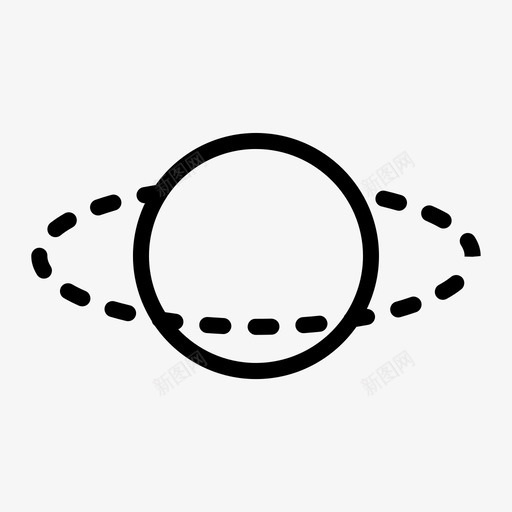 行星地球轨道图标svg_新图网 https://ixintu.com 土星 地球 自转 行星 轨道