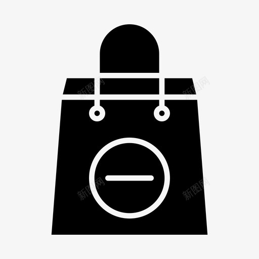 购物袋购买取消图标svg_新图网 https://ixintu.com 取消 字形 样式 网页设计 警告 购买 购物袋