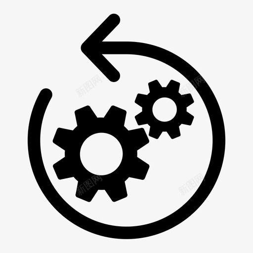 旧系统备份过时图标svg_新图网 https://ixintu.com 启动 备份 控制 版本 管理咨询 系统 过时 重新