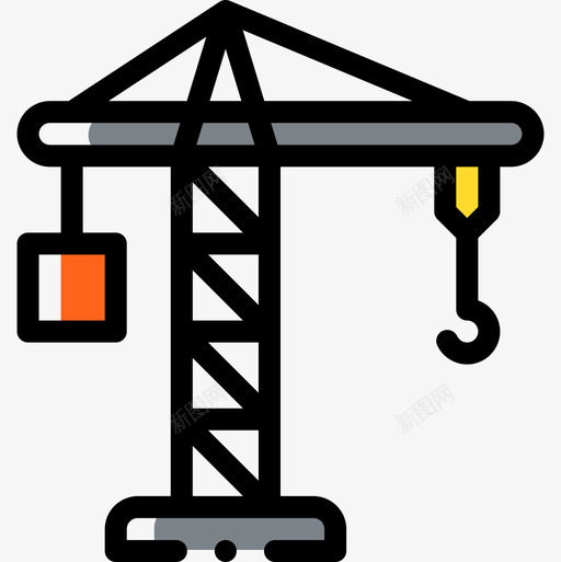 仙鹤城市生活41色彩疏漏图标svg_新图网 https://ixintu.com 仙鹤 城市生活 疏漏 色彩