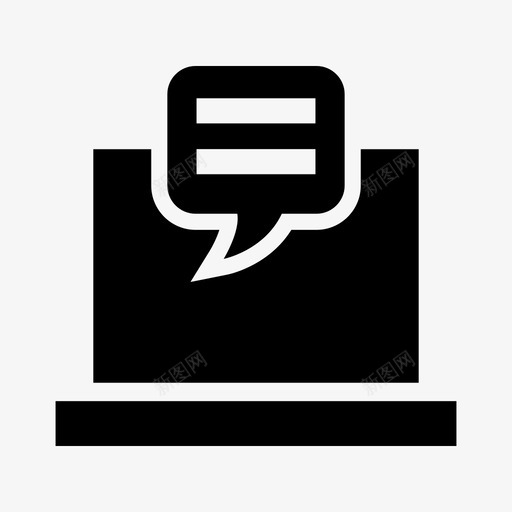 实时聊天通信消息图标svg_新图网 https://ixintu.com 实时 消息 网络 聊天 通信 通话