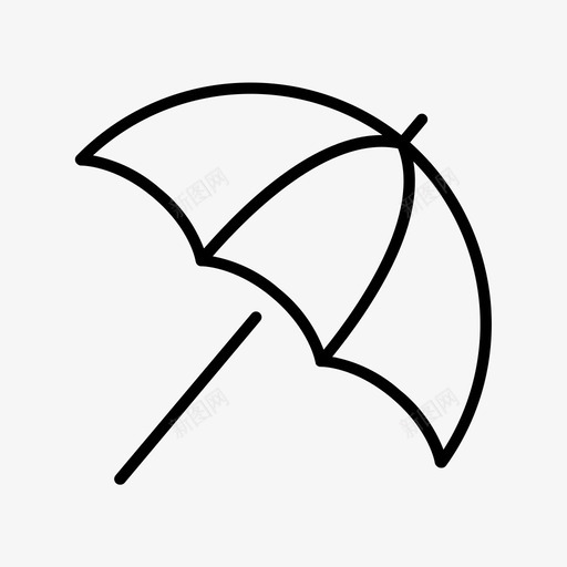 沙滩伞影子阳光图标svg_新图网 https://ixintu.com 假期 影子 暑假 沙滩伞 阳光