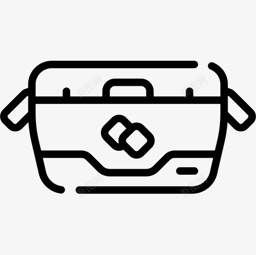 便携式冰箱游泳池8线性图标svg_新图网 https://ixintu.com 便携式 冰箱 游泳池 线性