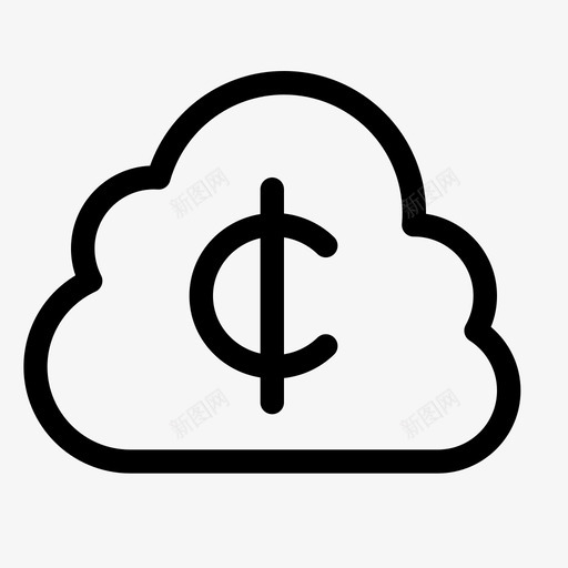 分币云货币云存储图标svg_新图网 https://ixintu.com 分币 存储 货币