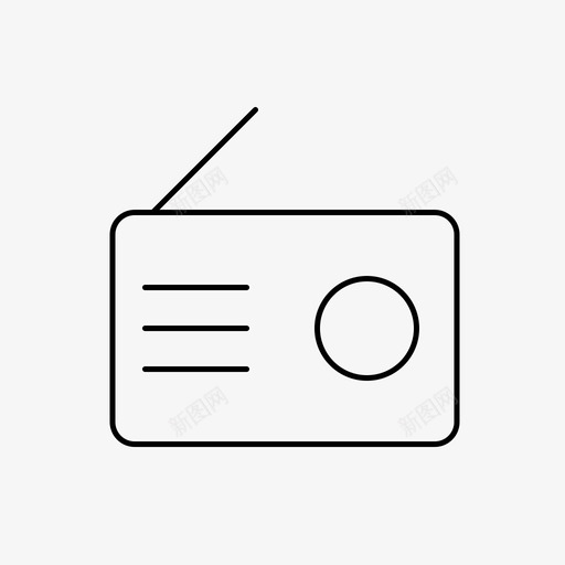 广播通讯媒体图标svg_新图网 https://ixintu.com 媒体 广播 新闻 通讯