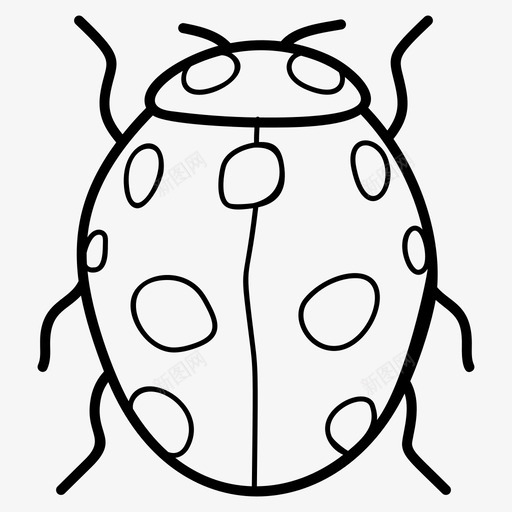 瓢虫小虫飞虫图标svg_新图网 https://ixintu.com 冬夏 图标 小虫 昆虫 瓢虫 秋冬 系列 虫子 飞虫