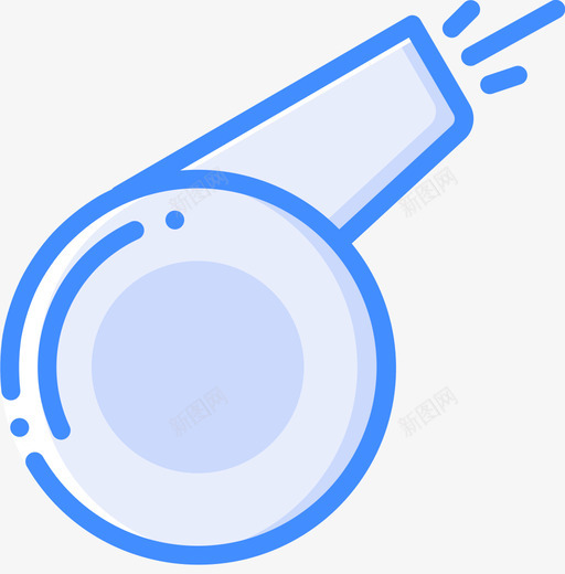 口哨流行文化蓝色图标svg_新图网 https://ixintu.com 口哨 流行文化 蓝色