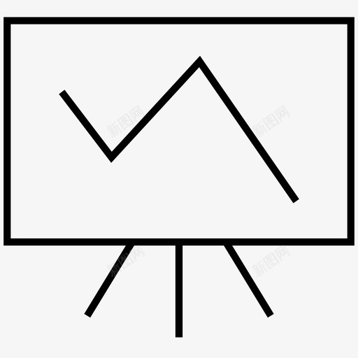 衰退董事会图表图标svg_新图网 https://ixintu.com 下跌 图表 急剧 董事会 表现 衰退
